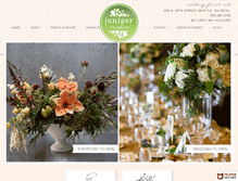 Tablet Screenshot of juniperflowers.com